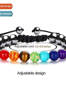 Tigers Eye Hemate Amethyst Ste Braided Bracelet String Trico