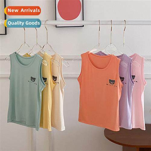 Summer childrens modal reflective undershirt men and women b