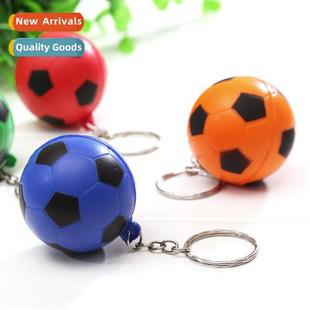 Creative PU soccer keychain carto gift ball couple keychain