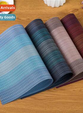 A2921 Teslin pvc placemats an style western dinner mat heat