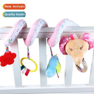 Baby Animal Car Hanging Bed Hanging wh Rattle Mirror Elephan