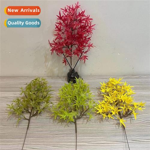 Simulati octopus maple leaves branches fake flowers pine e p