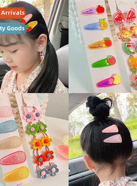 Childrens spring and summer models carto  clips girls clip h