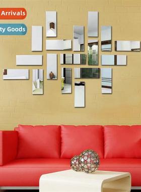 Simple Geometric 18 Pieces Lg Jigsaw Puzzle Mirror Wall Stic
