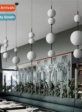 Scinavian creative  string glass ball chelier modern simple