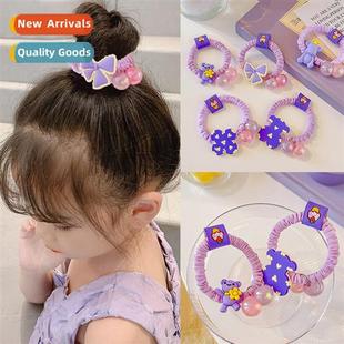 girls elasticy purple rop high band hurt Childrens not