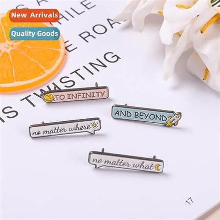 Exquise design interesting English dialog box alloy brooch m