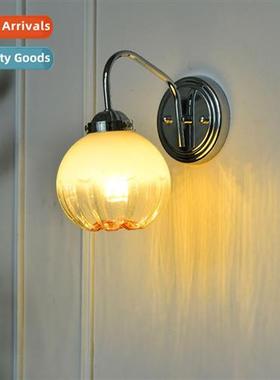 Chinese antique style glass bud wall lamp vintage round ball