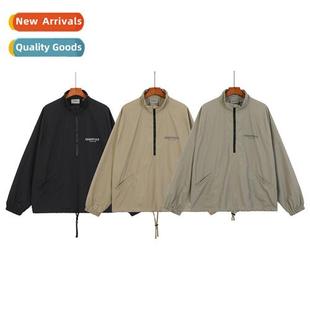 FOG jacket half windbreaker thin zip collar ESSENTIALS