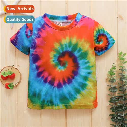 Boys summer 2021 new n short-sleeved middle  small children