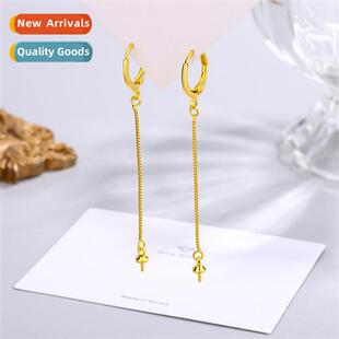 Ear buckle accessories embryo copper gold-plated color rose