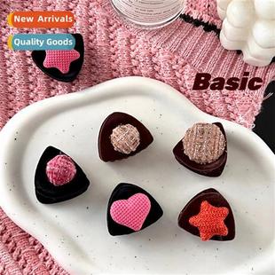 ear small scrunchie Cute clips cat accessories flocking