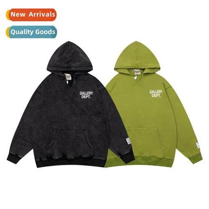 2022 fall new washed do old set dance retro pullover loose s