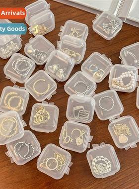 T Transparent Plastic Small Box Small Pill Box Earring Organ