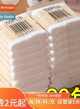 2000 cott swabs for ear pulling  makeup wh wooden cott swabs