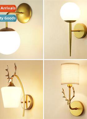 Scinavian wall lamps simple modern style creative bedroom be
