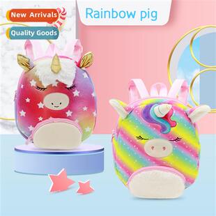Unicorn childrens shoulder bag new carto animati piggy child