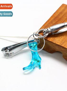 Keychain Single ring keychain wh nail clippers  ear picker F