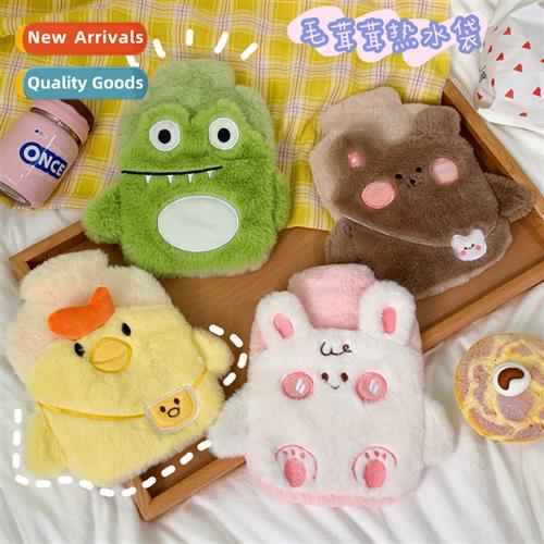 Cute plush cloth warm water bag female hot water bag water f