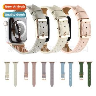 leather slim apple square band buckle watch 适用apple new