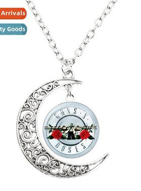 Gunflower Rock Band Mo Necklace Punk Music Band Logo Round G