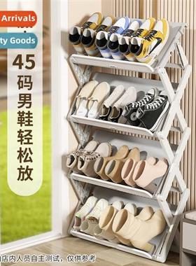 Household inati-free multi-layer folding shoe rack shelves d