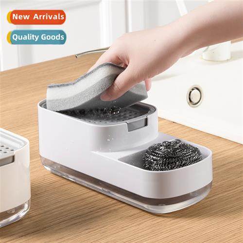 Carbis Desktop Press Soap Box Kchen Wire Ball Spge Organizer