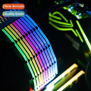 24Pin glowin ARGB extensi power chassis cable color