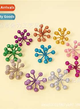 Christmas decoratis gold red silver glter simulati fru strin