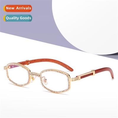 New round exquise hmade chain plain glasses retro round fram
