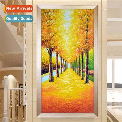 Modern large living room decorative painting new vertical ve
