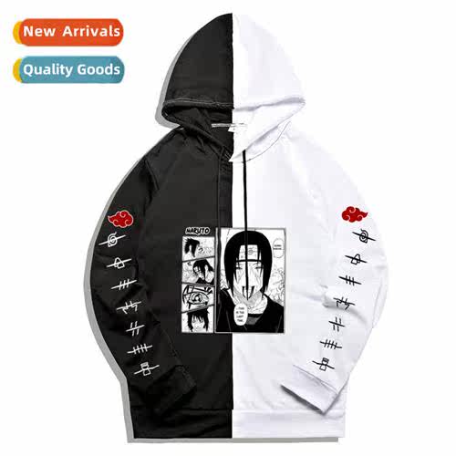 Japan anime Naruto Uchiha Weasel  Sasuke printed hoodie spli