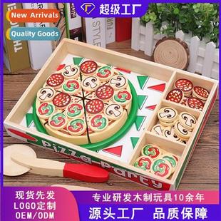 simulati home pizza Young fun wooden cut puzzle children