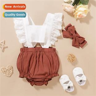 sleeveless fall lace sleeve fly new 2020 spring Girls