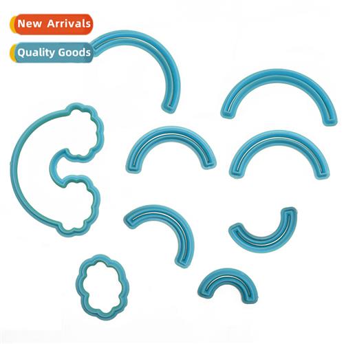 DIY Baking Tools Rainbow Clouds Plastic Cutting Moulds Flip