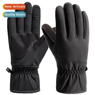 Winter gloves mens ski riding waterpro windpro warm thickene