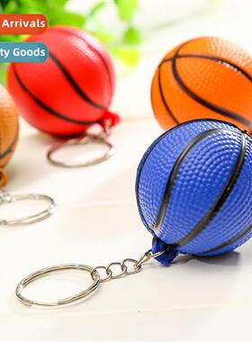 Basketball keychain pendant Multi-color PU foam simulati bas