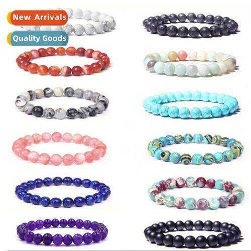 Europe and America 8mm Ste Beads Bracelet Set Whe Pine Tiger