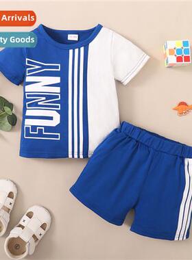 Boys childrens spring  autumn  2022 new n letters printed sh