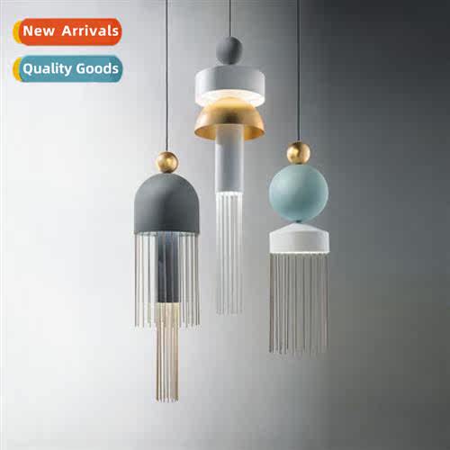 Post-modern creative tassel chelier Scinavian simple hotel l