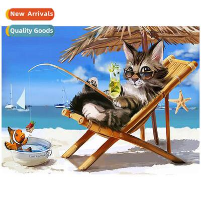 5d diamd painting kten fishing carto cute bedroom drilling c
