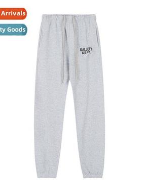 GALLERY ink-splattered graffi casual pants men  womens coupl