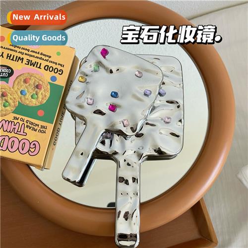 Wh diamd spicy girl hheld makeup mirror ins style advanced