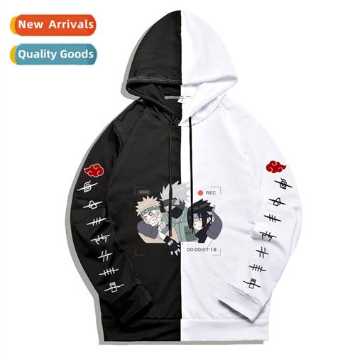 Japan anime Naruto Kakashi third class printed hoodie splici