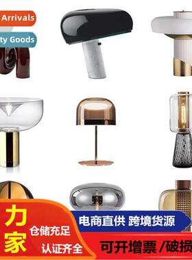 Scinavian new glass simple table lamp living room bedroom be