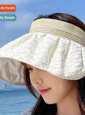 Hollow top hat womens summer outdoor leisure versatile sunsc