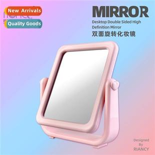 Hheld makeup mirror creative small mirror double-sided rotat