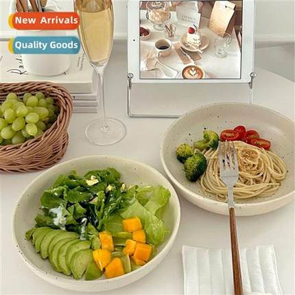 Scinavian style ceramic ink splash bowl ink spot plate large