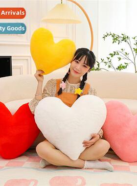 Scinavian ins love pillow solid color home plush cushis fice