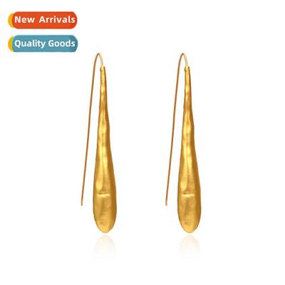 simple alloy retro exaggerated geometric lg ear hook tempera